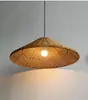 Fábrica de Tejido de Bambú y Ratán Estilo Retro Japonés Wabi-Sabi Lámpara Colgante para Sala de Estar Comedor Sala de Té Iluminación para Casa de Huéspedes Estilo Zen Lámpara de Arte de Ratán