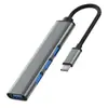 Hub USB 3.0 de Uma Porta para Quatro Portas Hub de Alta Velocidade Extensor USB Divisor USB para Computador Transmissão de Alta Velocidade