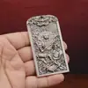 Token del Verdadero Emperador Marcial, Comando de los Cinco Truenos, Colgante Token de Tigre Cabeza de General Feng Shui de Viga Horizontal, Token de Bendición del Oficial Celestial
