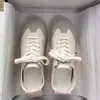 Tênis de treino alemães com cadarço, tênis brancos de sola grossa, sapatos casuais femininos estilo coreano novos para o outono de 2026, tênis de skate, tênis esportivos estudantis para mulheres