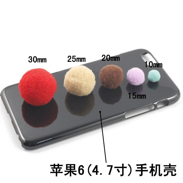 毛球与手机壳对比图