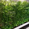 Vendas Diretas de Fábrica Preço Especial Decoração de Bambu Simulado Tela Divisória Falsa de Bambu Plástico de Bambu Criptografado Paisagismo de Piso Interno