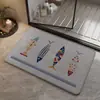 Alfombra de Piso Tejida de Lino para Baño Entrada al Baño Absorbente de Agua Antideslizante Felpudo para Inodoro Lavabo Resistente a Manchas Resistente a Caídas Alfombra