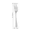 Garfo de frutas em aço inoxidável Amazon com três dentes, ideal para bolos e sobremesas, perfeito para hotéis e restaurantes. Compatível com personalização com logotipo.