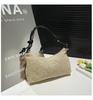 Bolsa de Hombro o Axila de Paja Tejida de Gran Capacidad Elegante para Mujer - Tendencia Verano 2025