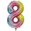 Globos de Papel de Aluminio con Números Digitales 0-9 de 40 pulgadas Versión Delgada Moldeadores de Cuerpo Oro Plata Oro Rosa Globos de Papel de Aluminio Decoración de Fiesta de Cumpleaños