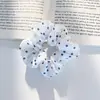 Scrunchie Fofo Estilo JK Acadêmico Coreano, Elástico de Cabelo para Meninas, Acessório de Cabelo