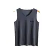 Ropa interior térmica de terciopelo para hombre de otoño e invierno, terciopelo de talla grande, cuello en V, terciopelo engrosado, chaleco base a prueba de frío para hombre