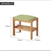 Banqueta para Cambiar Zapatos de Madera Maciza para Entrada de Casa, Banco para Zapatos con Cojín Suave, Banco para Sentarse y Ponerse Zapatos de Madera de Haya Nórdica, Banco para Probarse Zapatos de Entrada