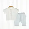 Liquidação de Verão Infantil Algodão Bambu de Verão Roupas Refrescantes para Ar Condicionado