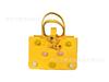 Bolso de fieltro con dibujos animados de celebridades de Internet, bolso de mano con diseño de oso de fresa, bolso de mano, bolso de compras ligero, bolso de almacenamiento