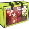 Bolsa de Almacenamiento de Tela No Tejida Laminada, Bolsa de Compras Gruesa Tipo Tote para Regalo, Bolsa Grande para Empaque Doméstico, Almacenamiento para Viajes