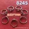 Anillo Ovalado con Gema de Cristal Cabujón Incrustada de 5*7mm, Zirconia Ajustable, Estilo Vintage Artístico