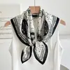 Pañuelo Cuadrado Pequeño de Algodón y Lino Color Borgoña con Flor de Peonía para Mujer, Nuevo Pañuelo de Seda Artístico Vintage 2026, Pañuelo Pequeño Transpirable para Cuello