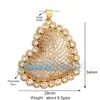 M07 M41B Acessórios de joias DIY amor estrela concha pérola cor zircônia pingente