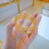 Pulsera de cuentas de disco flash Sansheng Sanshi oro arena de Vietnam pulsera de tres anillos retráctil elástica con memoria al por mayor