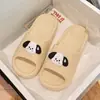 Chinelos de casa para mulheres, com sola grossa, para o verão, DIY, decorados, para banheiro, para casais, resistentes ao desgaste, internos, antiderrapantes, sandálias de desenho animado da moda