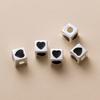 Colgante geométrico cuadrado de plata esterlina S925 chapada DIY pulsera Colgante de gota de pegamento Seiko accesorios de material de cuerda Q0397