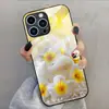 Adecuado para funda de teléfono móvil Apple 15pro 17PROMAX pétalos en forma de corazón S26ULTRA funda de cristal cubierta protectora 16PRO