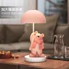 Luminária de Mesa Ursinho Fofo Enfeites Decorativos Acessórios para Casa Atmosfera do Quarto Luminária de Cabeceira Luz Noturna Presente Criativo de Aniversário