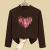 Roupa térmica feminina com forro de fleece, novo estilo outono e inverno 2026, segunda pele infantil de manga comprida, camiseta interna escovada para meninas