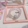 Série de Pulseiras de Cristal: Luxo Leve, Nicho, Design de Ponta, Doce e Versátil, Pulseiras Exquisitas e Estilosas