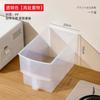 Fant Caja de Almacenamiento Apilable de Plástico Transparente con Asa Caja de Almacenamiento para Alimentos Fruta Miscelánea Caja de Almacenamiento para Baño