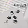 Accesorios Populares para Uñas, Lujo Accesible Bolas Cuadradas Gruesas Hechas a Mano con Diamantes, Accesorios para Uñas de Aleación de Cristal Super Brillantes de Celebridad de Internet