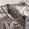 Estante retráctil para ropa de noche de dormitorio, tendedero pequeño, estante para colgar ropa y sombreros en el balcón del hogar, cabecera de cama para estudiantes