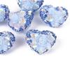 Transfronterizo nuevo forma de corazón flor de arcilla blanda taladro taladro corazón de melocotón bola agujero recto cuentas accesorios DIY hechos a mano al por mayor de fábrica