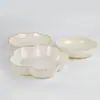 Plato de Fruta Doméstico de Gama Alta, Plato de Semillas de Melón para Bodas, Plato de Dulces, Plato de Fruta para Hotel, Plato con Encaje para Mesa de Café en Sala de Estar Estilo Crema