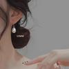 Aretes Colgantes de Plata Esterlina S925 con Imitación de Perla Shijia para Mujer, Retro Francés, Largos, Lujo Accesible, Diseño Nicho, Ganchos para Oreja