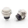 Interruptor Pulsador Pequeño Sin Bloqueo de Rearme Automático Ds-212 Empuje a Través Punto Redondo de 16 mm Interruptor de Encendido Disponible en Múltiples Colores