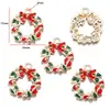 DIY goteo de aceite aleación accesorios de joyería Navidad Papá Noel árbol de Navidad accesorios de decoración diy colgante W295