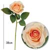 Buquê de Casamento, Flor para Decoração de Sala de Estar, Rosa Única Simulada, Flor para Fotografia de Dia dos Namorados, Flor Artificial