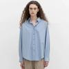 Ler*Be2026 Camisa de Algodão Puro com Manga Longa para Mulheres, Design Exclusivo Casual Solta