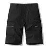 Venta Caliente Transfronterizos Hombres Ropa de Trabajo Casual para Exteriores Shorts Sueltos Multibolsillos Secado Rápido Moda Masculina Shorts de Playa Hombres