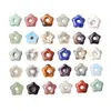 Componente Flor de Cinco Pétalas de Cristal 15mm Furo de 4mm Pingente Flor de Ágata Natural Joias Artesanais Charms para Roupas Fonte Atacadista