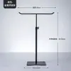 Lenço de seda bolsa de lenço suporte de exibição em T suporte de exibição de joias para colar aço inoxidável loja de roupas armazenamento de gravata chapéu