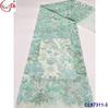 Lentejuela Multicolor Bordado Flor Grande Tela Encaje Vestido de Noche Tela Nupcial Lentejuelas Tela de Encaje