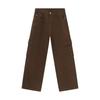 Mtlclothes Roupa Masculina Estilo Coreano Cor Sólida Casual Multicor Calça Reta Bolso Grande Roupa de Trabalho Jeans Desgastado Tendência