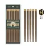 Palillos de Madera de Ala de Pollo para Uso Doméstico, Madera Maciza de Alta Gama, Antideslizantes, Resistentes al Moho, Resistentes a Altas Temperaturas, Calidad Premium, Modelo Nuevo para Familias