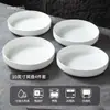 Platos de Cerámica Blanca Pura para Uso en Restaurante y Hogar, Platos Hondos de Alta Gama, Vajilla de Estilo Nuevo, Platos Hondos de 8 pulgadas, Platos para Sopa, Platos para Arroz