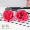 Flor Artificial Estilo Europeo Cabeza de Rosa Flor de Boda Decoración de Pared Flor de Solapa Corsage Sombrero Flor para la Cabeza Cabeza de Rosa Máxima