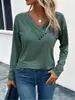 Amazon Wish Lo Más Vendido Camiseta de Punto Blanca Patchwork para Mujer de Uso Diario