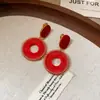 Pendientes Circulares con Patrón de Malla de Aguja Plateada Estilo Étnico Retro Modernos Elegantes Versátiles Pendientes de Lujo Accesible Pendientes de Gama Alta