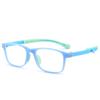 Lindo Armazón de Gafas para Miopía Infantil Bicolor, Puede Equiparse con Armazón para Ojos con Receta para Estudiantes de Primaria, Gafas de Silicona Suave Ultraligeras
