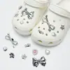 Hee hee sapatos furados acessórios lanches fofos divertidos sapatos DIY decorações fivela de sapato removível flor de sapato tridimensional