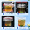 Cubo de Plástico Transparente Laminado de 500ml a 1 Litro para Snacks, Pasteles, Té de Leche y Envasado Sellado, Se Puede Usar con una Máquina Laminadora