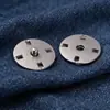 Botones de Presión Redondos Metálicos de Alta Gama para Abrigos de Cachemira, Botones de Presión Invisibles, Broches de Dos Piezas Cosidos a Mano, Venta al por Mayor